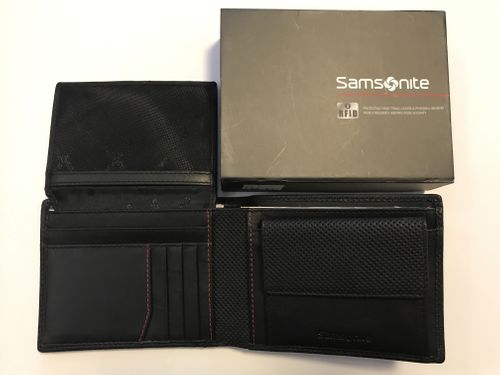 SAMSONITE PORTFEL MĘSKI PERFORATED RFID CZARNY na Arena.pl