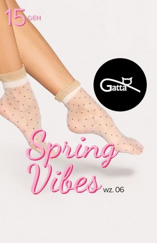 SKARPETKI SPRING VIBES 15 DEN WZ.06 uni nero-silver na Arena.pl