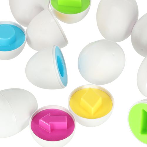 Układanka Edukacyjna Sorter Dopasuj Kształty Jajka 12 Szt. Kura na Arena.pl