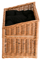 RUBY DOMEK WIKLINOWY DLA KOTA PIĘTROWE LEGOWISKO DLA ZWIERZĄT Z PODUSZKAMI 56X36 H32/42 CM