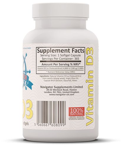NAVIGATOR Witamina D3 4000 IU 365 kaps. na Arena.pl