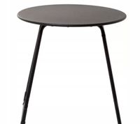 STOLIK STÓŁ do ogrodu na balkon taras patio piknik metalowy okrągły szary