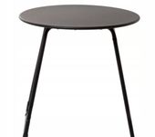 STOLIK STÓŁ do ogrodu na balkon taras patio piknik metalowy okrągły szary