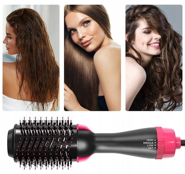 LOKÓWKO SUSZARKA PROSTOWNICA DO WŁOSÓW SZCZOTKA4w1 zdjęcie 3