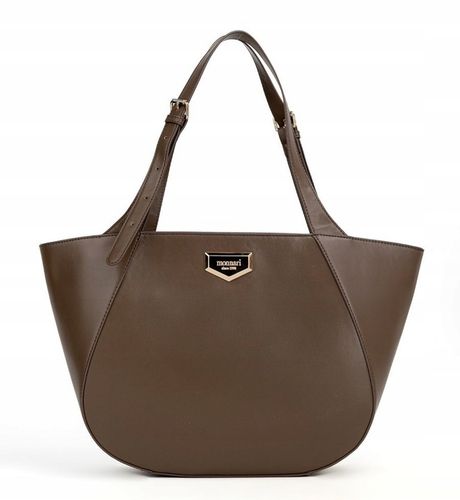 Monnari Piękna klasyczna czekoladowa torebka na ramię Regulowane rączki A4 na Arena.pl