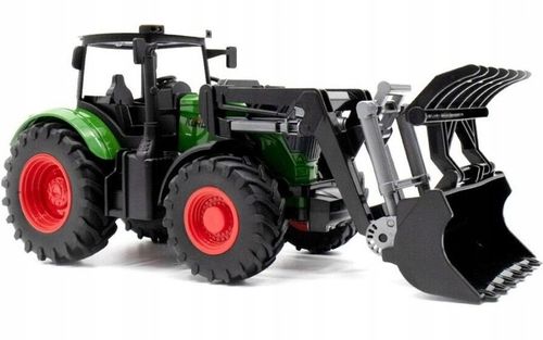 Duży Traktor Ciągnik Ruchome ramię Gumowe koła chwytak czołowy łyżka na Arena.pl