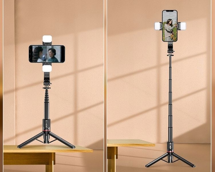 Feegar Kijek Do Selfie Stick Tripod Bluetooth Led zdjęcie 9
