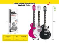 ZESTAW MUZYCZNY  GITARA Z AKCESORIAMI CZARNA