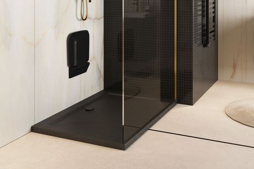 Forma X brodzik prostokątny 100x80 cm  struktura, niski, biały mat na Arena.pl