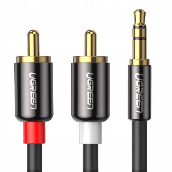 UGREEN KABEL PRZEWÓD AUDIO 3,5MM MINI JACK-2RCA 2M zdjęcie 3