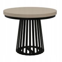 STÓŁ OKRĄGŁY ROZKŁADANY NOGA METAL SALON KUCHNIA 110cm+2x50cm KASZMIR