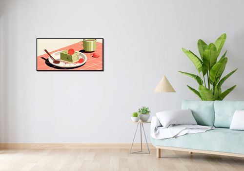 Plakat 91,3x44,5cm Deser Matcha na Arena.pl