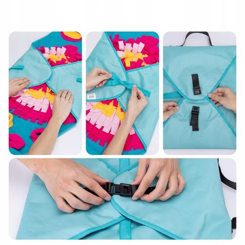 Mata Węchowa dla Psa i Kota Zabawka Edukacyjna na Przysmaki 70×70cm na Arena.pl