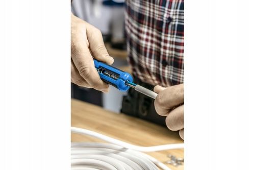 HOGERT UNIWERSALNY NÓŻ do ŚCIĄGANIA izolacji KABLI PRZEWODÓW 0,5-6mm2 RG6 na Arena.pl