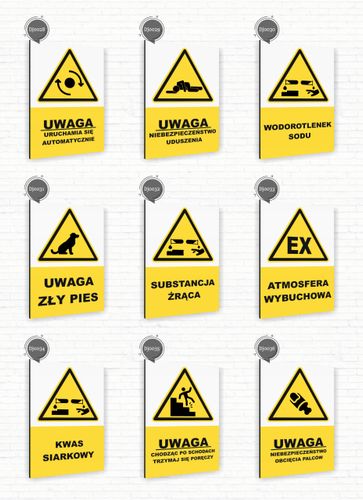 Tabliczka znak informacyjny 20x15 Biała SKAŻENIE BIOLOGICZNE Aluminiowa na Arena.pl