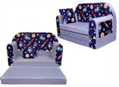 KANAPA SOFA ŁÓŻKO ROZKŁADANA SOFA DLA DZIECI PODUSZKA KOSMOS