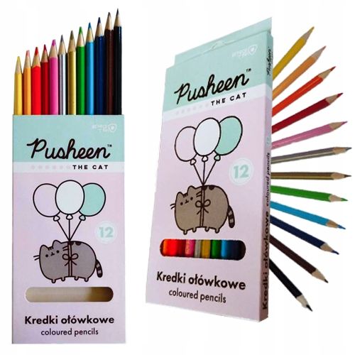 Kredki 12Kol 18Cm  Pud. Pusheen 7979 A'10 na Arena.pl