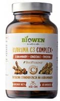 Biowen Kurkuma C3 Complex+ wątroba trawienie kurkuma imbir pieprz 60 kaps