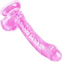 MIĘCIUTKI DONG - DILDO ŻELOWE - PENIS Z JĄDRAMI Różowy