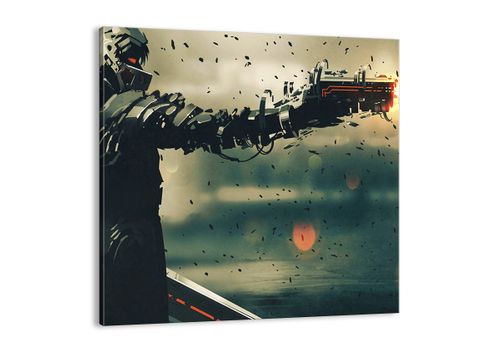 Obraz Na Płótnie - Robot Walka Broń - 30X30 Cm - Ac30X30-3196 na Arena.pl