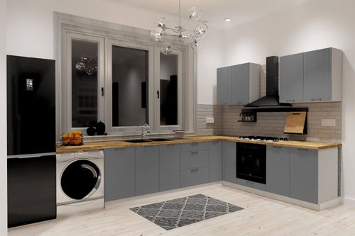 AUSTIN KU-DZ80 Szafka 80 cm dolna fronty MDF frezowane pionowo na Arena.pl