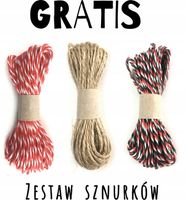 Zawieszki świąteczne EKO papier metki MIX 60 szt