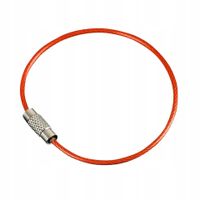 Brelok LINKA SKRĘTKA RUDA POMARAŃCZ PVC BAZA EDC Pętelka do Kluczy Kółeczko