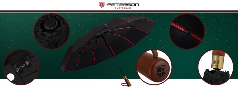 parasolka ptn umb-01t-6089 black zdjęcie 5