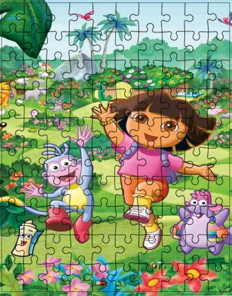 Puzzle tradycyjne Dora Odkrywca zdjęcie 1