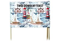 PARAWAN PLAŻOWY Morze z indywidualnym napisem 5 PANELI 55.5