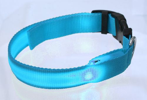 Obroża Opaska LED dla Kota Świecąca Micro USB r. M na Arena.pl