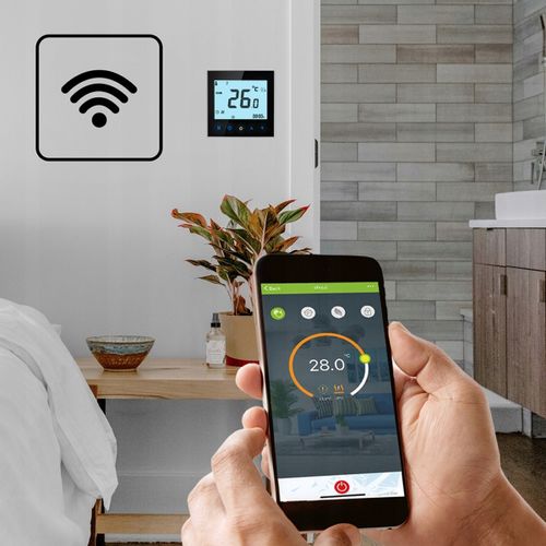 Termostat Cronos Ac605H-Wifi Czarny na Arena.pl