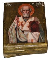 Ikona Święty Mikołaj patron piekarzy, żeglarzy, uczniów, rolników