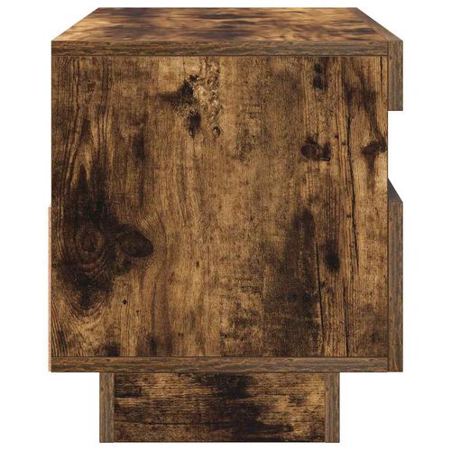 Szafka pod TV z oświetleniem LED, przydymiony dąb, 80x35x40 cm na Arena.pl