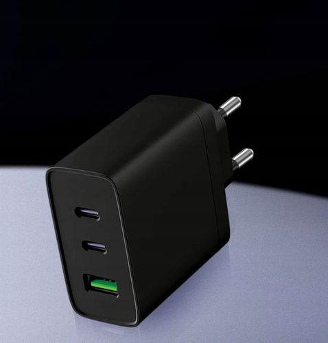 SZYBKA ŁADOWARKA SIECIOWA GNIAZDO USB + 2x USB-C QC PD 40W UNIWERSALNA na Arena.pl
