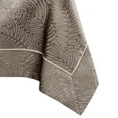 Obrus Plamoodporny GAIA Mankiet + Lamówka 140x340 Cappuccino AmeliaHome