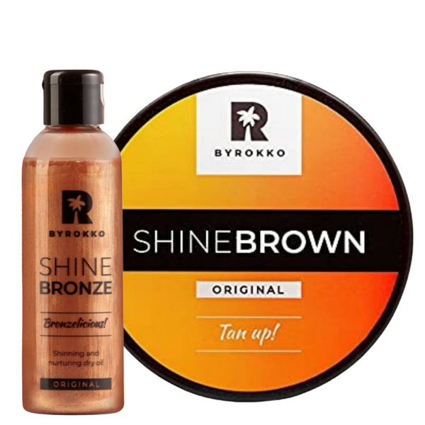Byrokko Shine Brown + Suchy Olejek Brązujący zdjęcie 1
