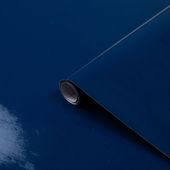 OKLEINA MEBLOWA FOLIA SAMOPRZYLEPNA NA MEBLE BLAT 45x200 GRANATOWA POŁYSK