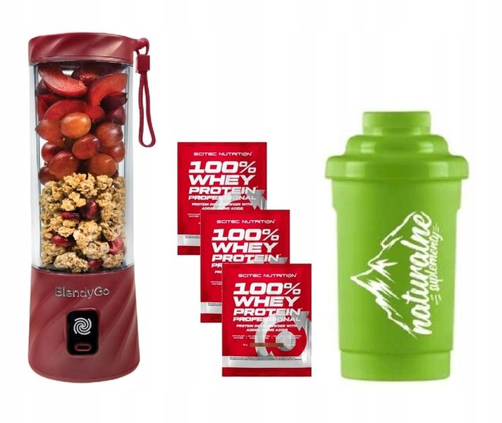Oryginalny Blender BlendyGo 3 - Bezprzewodowy USB | ZESTAW SHAKER + PRÓBKI zdjęcie 1
