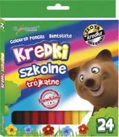 KREDKI SZKOLNE TRÓJKĄTRNE 24 KOL ST.MAJEWSKI
