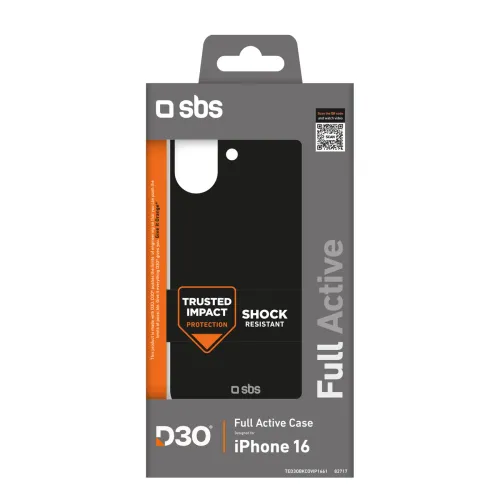 Etui SBS Full Active D3O do iPhone 16 - czarne na Arena.pl