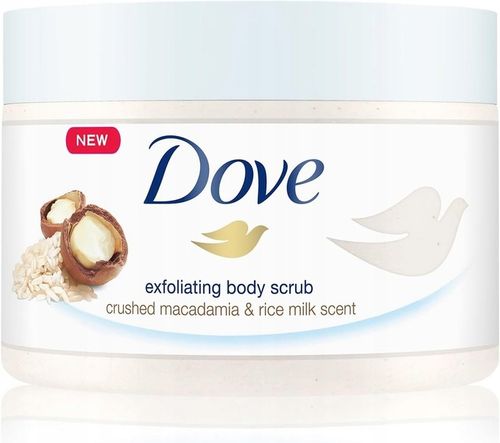 Dove Peeling Pod Prysznic Macadamia i Mleczko Ryżowe 225ml DE na Arena.pl