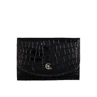 Portfel damski czarny skórzany Canaletto – wzór krokodyla, styl i ochrona RFID PD1201cs76