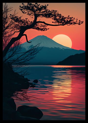 Plakat 29,7x42cm Góra Wieczorem na Arena.pl