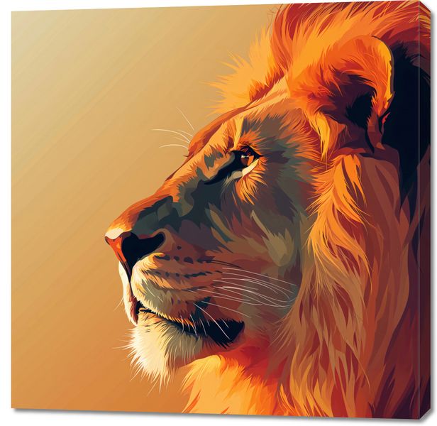 Obraz 100x100cm Król zdjęcie 1