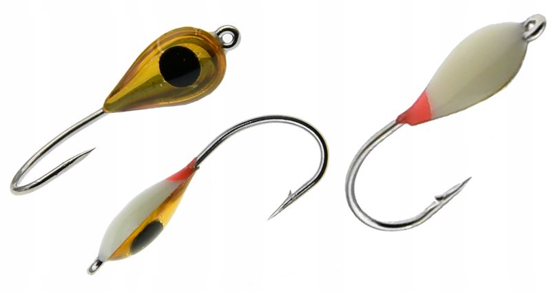 Mormyszka Wolframowa fosforowa Podlodowa z oczkiem zdjęcie 5