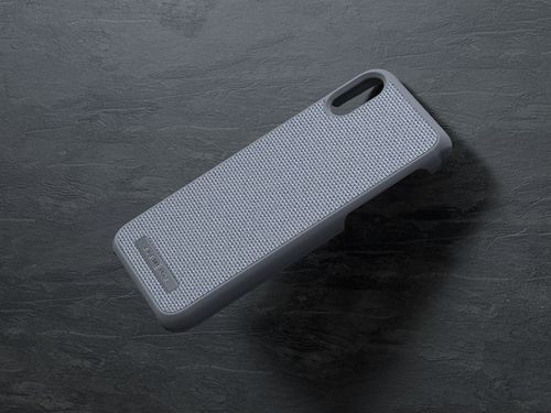 Materiałowe etui do iPhone Xs / X (Mid Grey) na Arena.pl