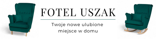 Turkusowy Fotel Bujany Uszak + Nogi + Poduszka na Arena.pl