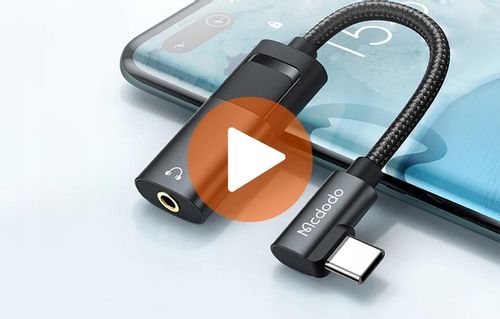 MCDODO PRZEJŚCIÓWKA ADAPTER USB TYP C DO AUX + USB-C DO SŁUCHAWEK ŁADOWANIA na Arena.pl