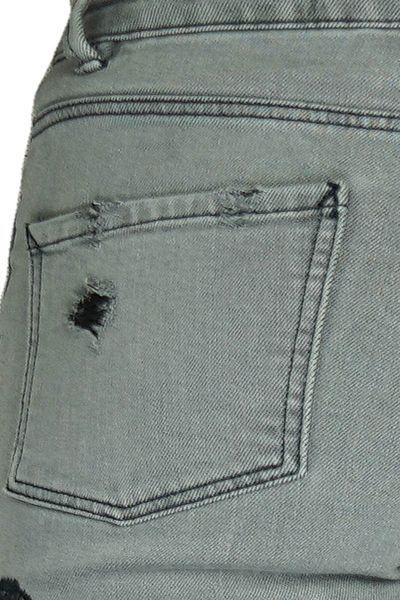 Primark Grafitowe Jeansy Hafty, Przetarcia - 34 / XS zdjęcie 6